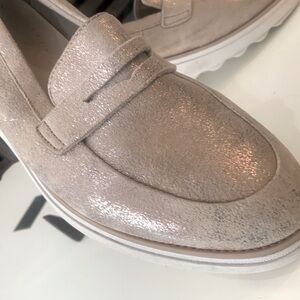 Clarks wedge loafers